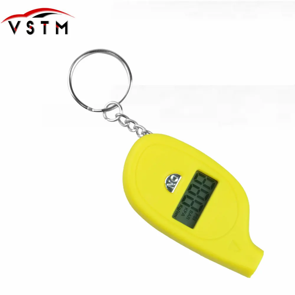 

Colorful Mini LCD Digital Tire Tyre Keychain Air Pressure Gauge For Car Auto Motorcycle Low Price