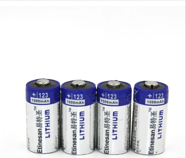 2 шт./лот ETINESAN 1500 мАч литиевая CR123A 3 в фото литиевая основная батарея EL123A CR17345 123 123a 3 вольтовая батарея