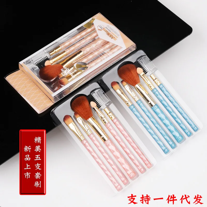 

Makeup Brushes 5 Pcs/Set Eye Shadow Blending Eyeliner Eyelash Eyebrow Brushes Makeup Cosmetics Foundation Blush Makeup Tools