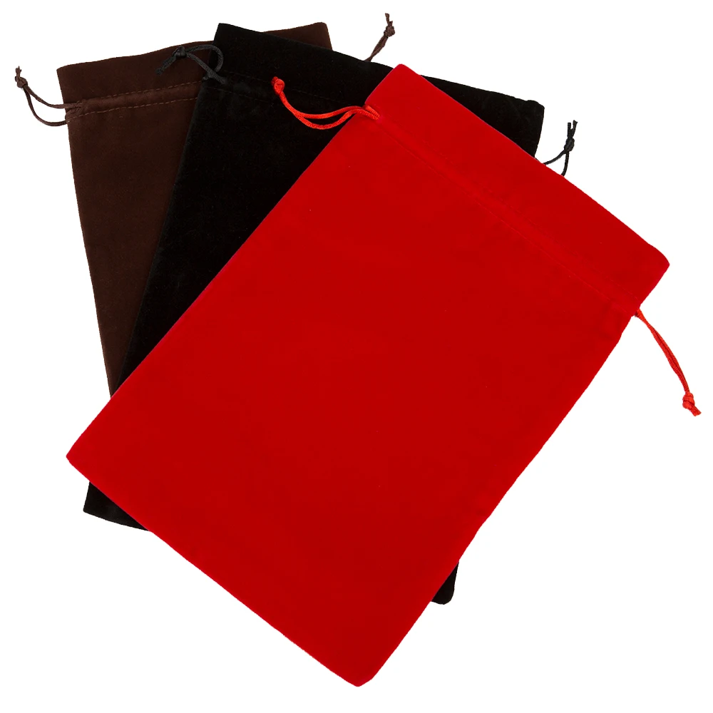 1 шт. флисовые Сумки на шнурке 20x30 см (8x12 дюймов)|jewelry bag|makeup jewelryblack jewelry bag |