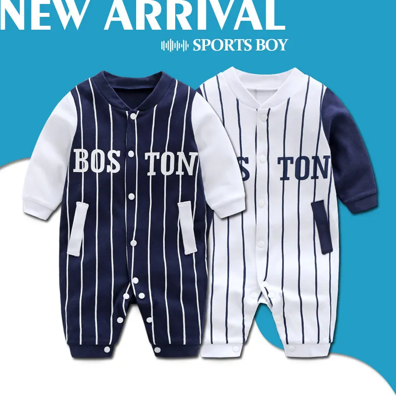 2018 New Baby Boy Sports Long Sleeve Spring Autumn Rompers Outdoor