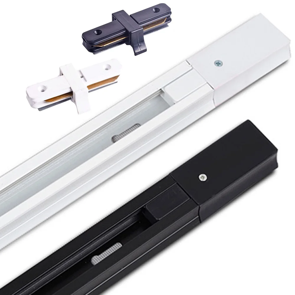 2pcs/lot 0.5m black white 2 wire track rail straight + cross connector