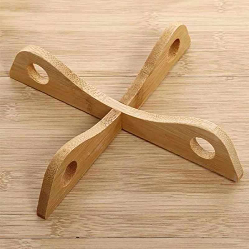 

Bamboo Heat Resistant Pan Mats Removable Pot Mat Holder Kitchen Cooking Insulation Pad Bowl Cup Coasters