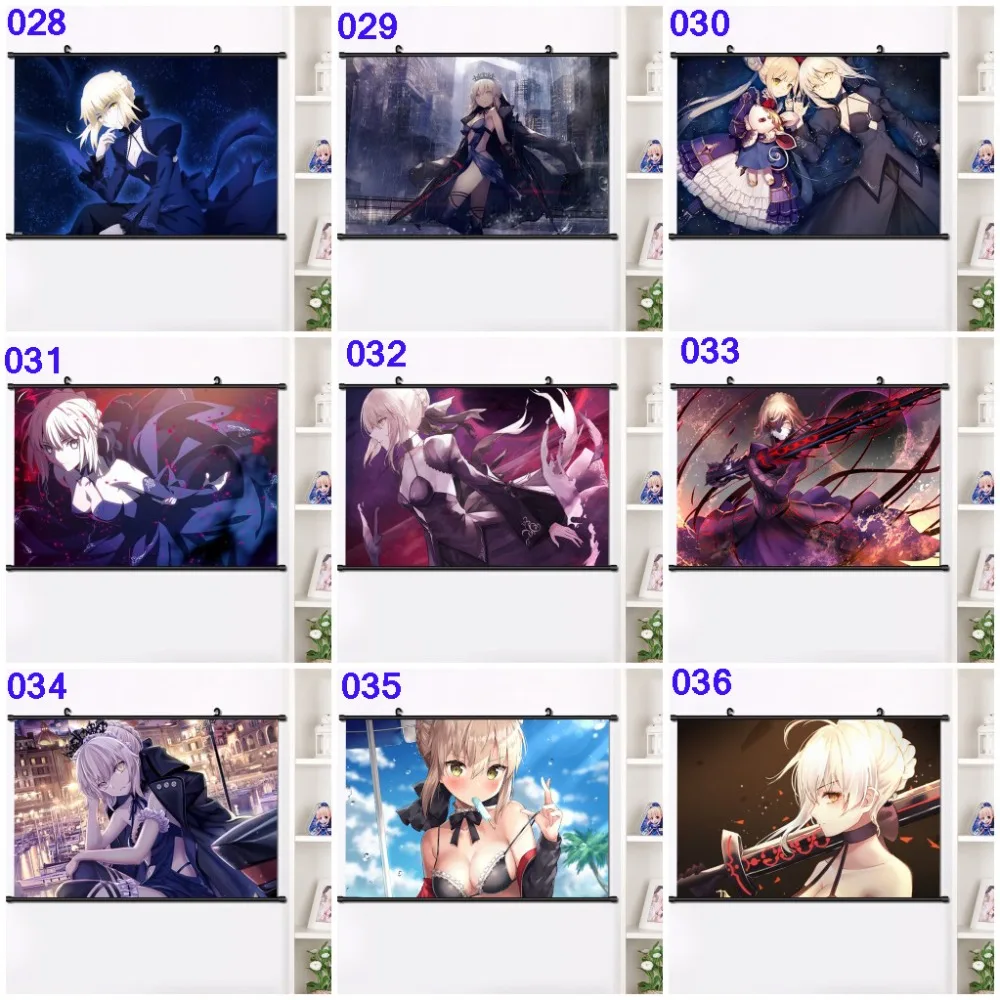 Японская игра-аниме Fate/stay night Saber Alter FGO настенный Свиток Плакат манга настенные подвесные плакаты украшение дома 40*60 см