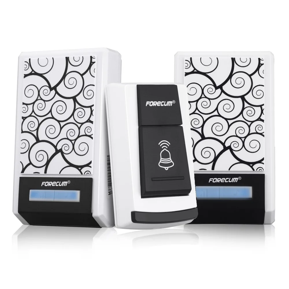 

36 Tunes Smart Wireless Remote Control Doorbell Home Receiver With LED Light Waterproof DC Door Bell 100m Range for Home Office