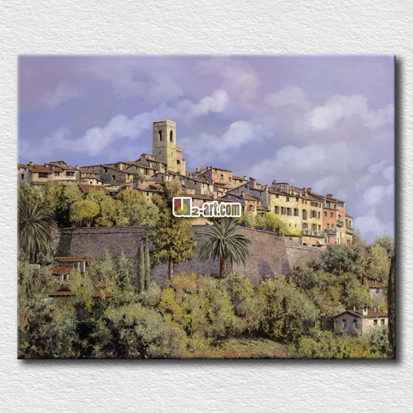 Clean Sky And Green Scenery Oil Painting Prints Canvas Hang On The Clean Sky And Green Scenery Oil Painting Prints Canvas Hang On The Reading Room Wall Decorative