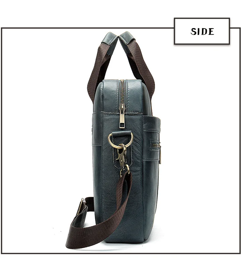 Новый портфель из коровьей кожи Для мужчин s из натуральной кожи Сумки Crossbody сумки Для мужчин; высокое качество роскошные Бизнес сумка для