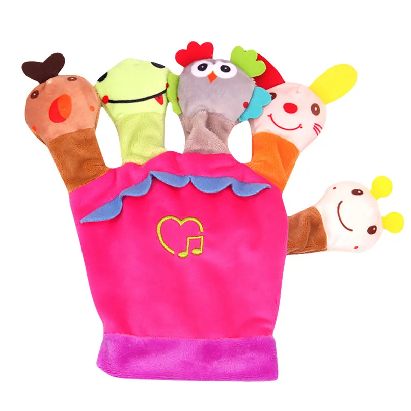 Развивающие игрушки для детей милые кукла животного из мультфильма детские перчатки ручной Куклы Мягкие плюшевые игрушки 30AP16
