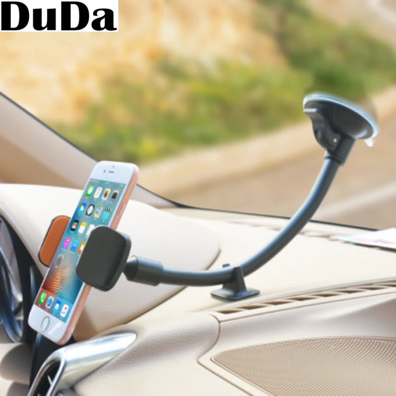 

Long Arm Car Phone Holder For iPhone XS MAX XR X Xiaomi 360 Rotate Dashboard Windshield Car Mount Mobile Support Telephone