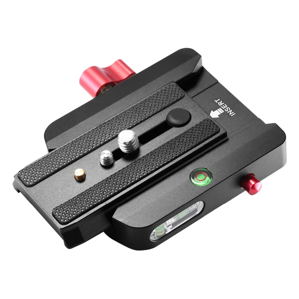 Neewer Quick Shoe Plate Connect Adapter with 1/4 3/8 inch Screws for