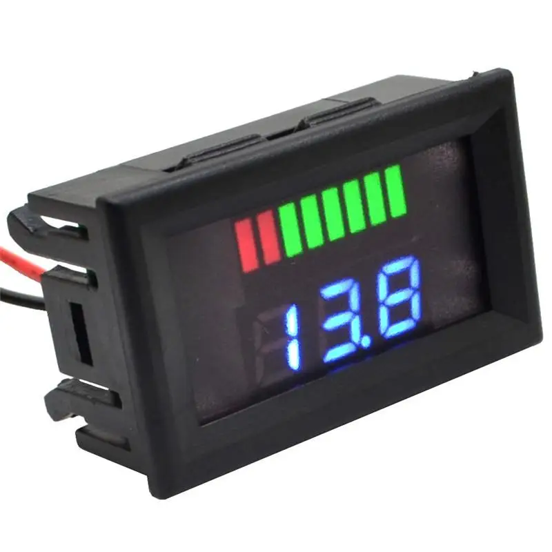 

LED Digital Display Voltmeter DC 6-100V Mini Voltage Meter Volt Tester Panel For Cars Motorcycles Vehicles