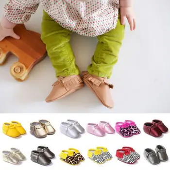 

Baby Shoes 29 Colors Princess Toddler Shoes 2018 New Infant Soft Sole PU Leather Shoes Tassels Baby Various Cute Moccasin S2
