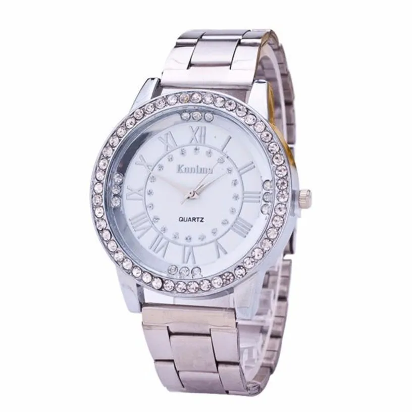 

Women Watch Men Erkek Kol Saati Reloj Mujer Hot Sale Exquisite Hot Women's Crystal Bracelet Stainless Steel Quartz Watch 4*