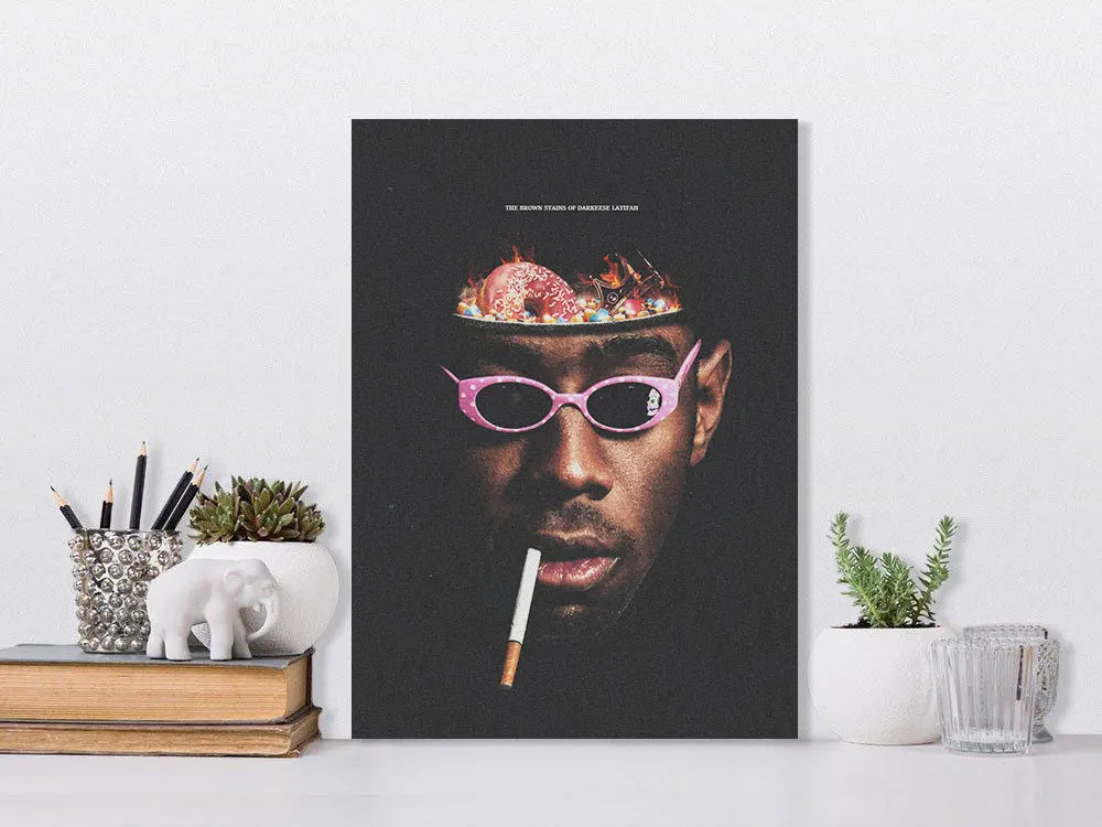 Us 5 02 25 Off Ofwgkta Tyler The Creator Rapper Hiphop Modern Wall Art Canvas For Living Room Home Bedroom Study Dorm Room Decor Prints In Painting