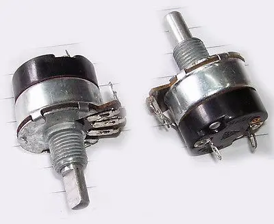 Potenciômetro com Interruptor 4.7 k 47 220 470 10 100 Ohm Wh134-2 5 Pcs 1 m –