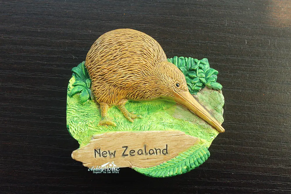 Туристический сувенир KIWI из Новой Зеландии 3D Резина декоративный магнит на