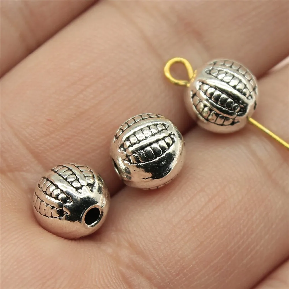 

WYSIWYG 10pcs 8x8x8mm Small Hole Spacers Beads For Jewelry Making Antique Silver Small Hole Spacers Beads Charm