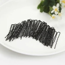 Горячая 50 шт. Pro заколки для волос 5 см черные заколки для волос Кудрявые Волнистые шпильки заколка шпилька для волос парикмахерские инструменты для укладки DIY