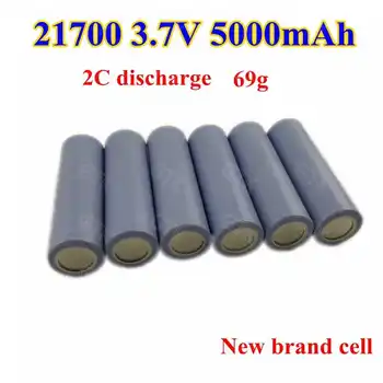 

7pcs new brand 21700 cylinder 3.7v 5000mAh lithium ion battery 3.7v 5ah li-ion cells for 12v 24v electric bike power tools