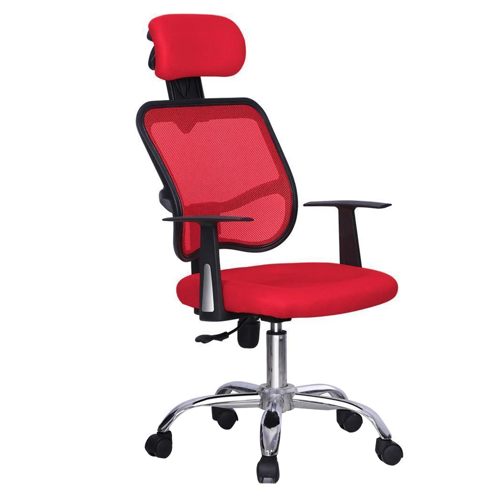 

HOT GCZW-Red Ergonomic Executive Mesh Computer Office Desk Task Chair