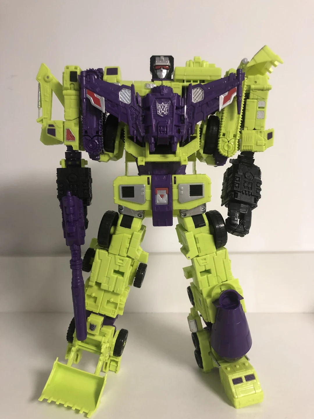 

HZX Transformation Devastator G1 IDW 6IN1 Oversize Action Figure Robot Toys Foam Box