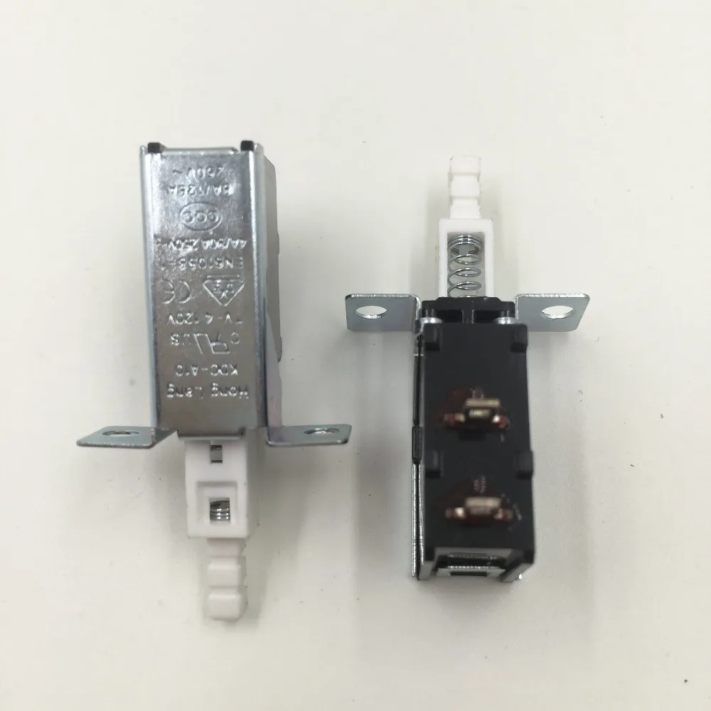 Factory Supplied 3 Pcs 2P SPST Spring Loaded Locking Push Button Switch