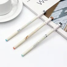 3 шт BZNVN мультфильм милый кот буквы ручка полная игла нейтральная ручка 0,38 мм черная ручка
