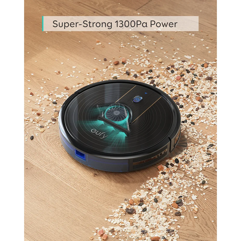 eufy [BoostIQ] RoboVac 15C,Wi-Fi,1300Pa Super-Thin,Quiet, Self-Charging Robot Vacuum Cleaner for Hard Floors&Medium-Pile Carpets