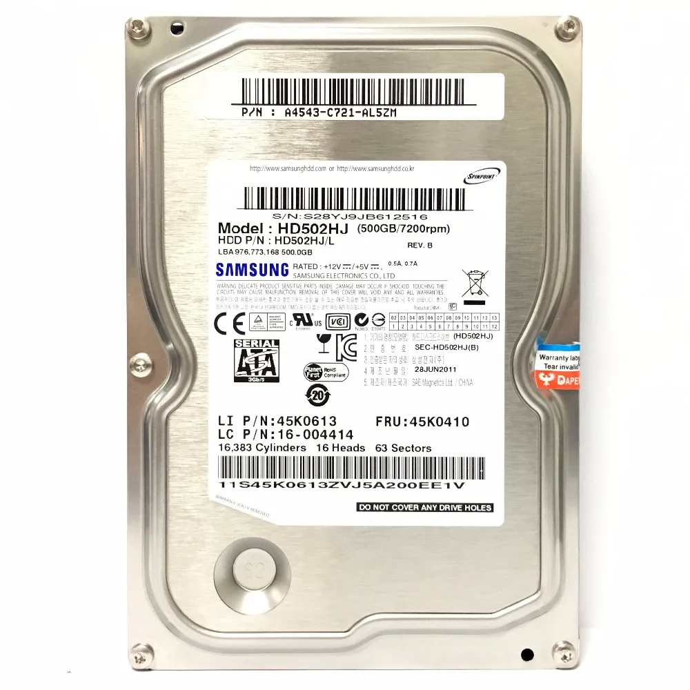 Внутренний жесткий диск SAMSUNG для ПК 3 5 внутренний HDD настольного компьютера 80 ГБ 160