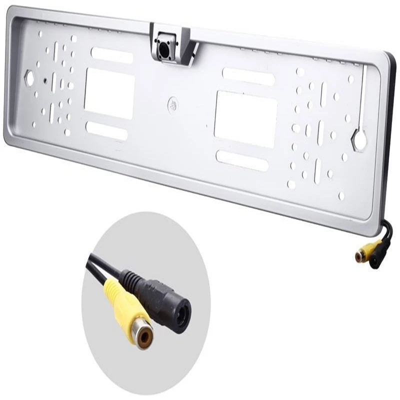 Waterproof European License Plate Frame Rear View Camera Auto Car Reverse Backup Parking Rearview Camera Night Vision 170 degree