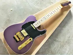 Высокое качество GYTL-2036 фиолетовый с золотым аппаратом Красивая TL гитара, реальные фотографии Горячие, можно настроить, бесплатная доставка