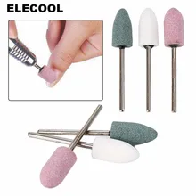 ELECOOL 1 шт. профессиональная дрель для маникюра насадка для измельчения шерсти карбид кремния карборунд Шлифовальная головка хвостовик колеса 2,34 мм