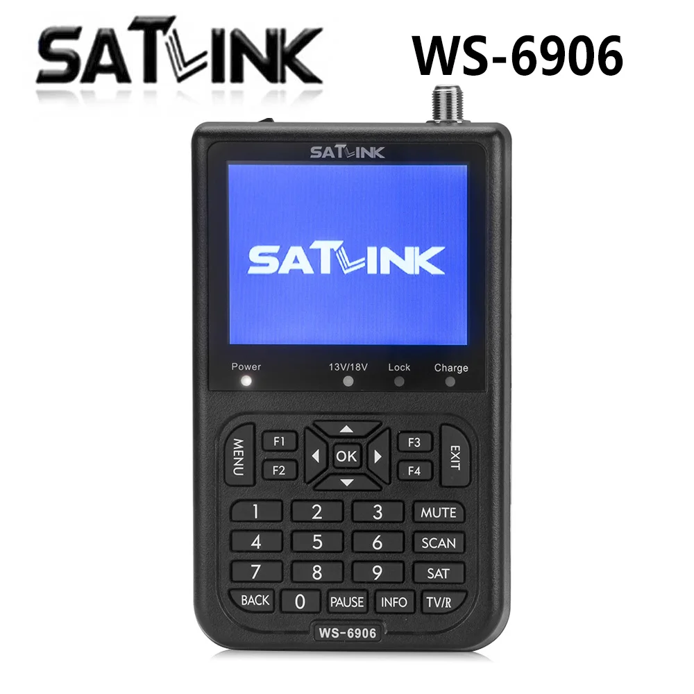 

Original Satlink WS-6906 3.5 inch LCD DVB-S FTA Digital Satellite Signal WS 6906 satellite Finder WS6906 Meter free shipping