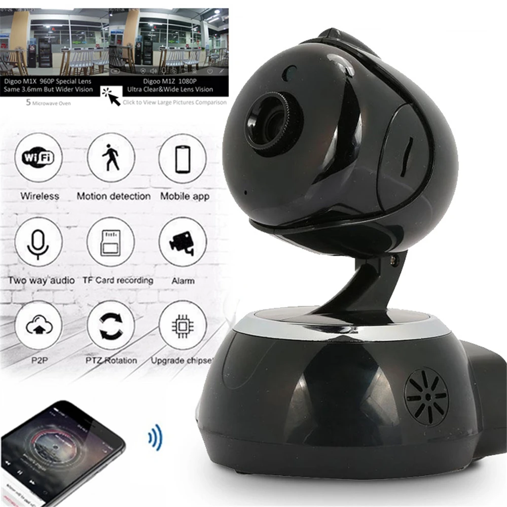 Giantree 1MP 1080P HD WIFI IP камера ночного видения CCTV поддержка 64 Гб TF Домашняя безопасность