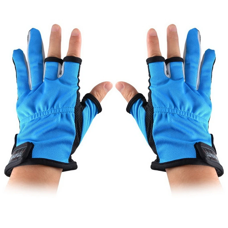 2pcs/pair Breathable Antislip Dots Palm Hook Loop Closure Fishing