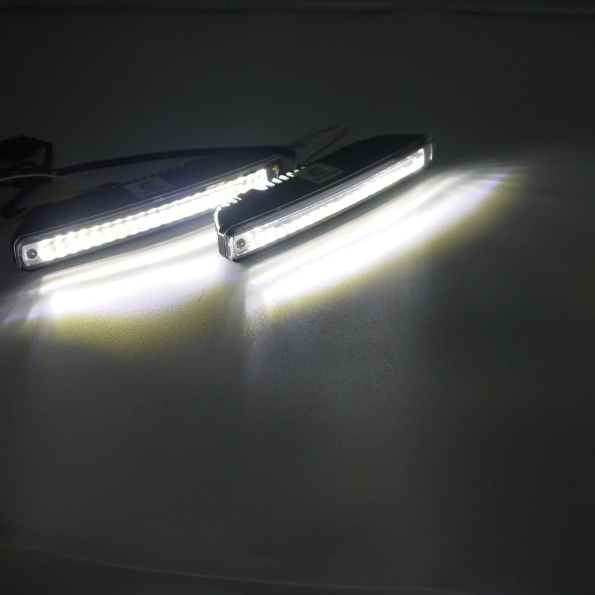 Eonstime 2 шт. 18 см 9 V-20 V светодиодный 36SMD белый янтарь DRL лампа автомобиля Автомобильные фары дневного света светильник безопасности бег сигнала поворота светильник