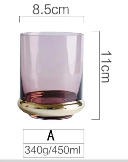 Европейские изысканные романтические стеклянные бокалы для вина уникальный домашний бокал для шампанского стакан бокал - Цвет: A