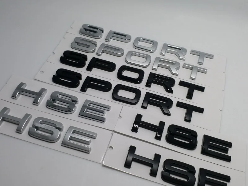 Sport HSE Letters Emblem Sticker Rear Trunk Tailgate Badge Decal for Range Rover