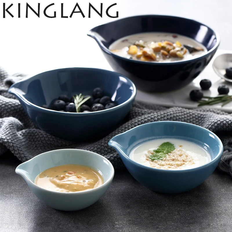 Ceramic mixing bowl butter soup noodle procelain bowl