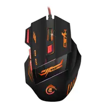 USB 1200-5500 Точек на дюйм Оптическая Проводная мышь для ноутбук с подсветкой 7 кнопками мыши, игровая компьютерная Мышь игровая мышка со светодиодной подсветкой