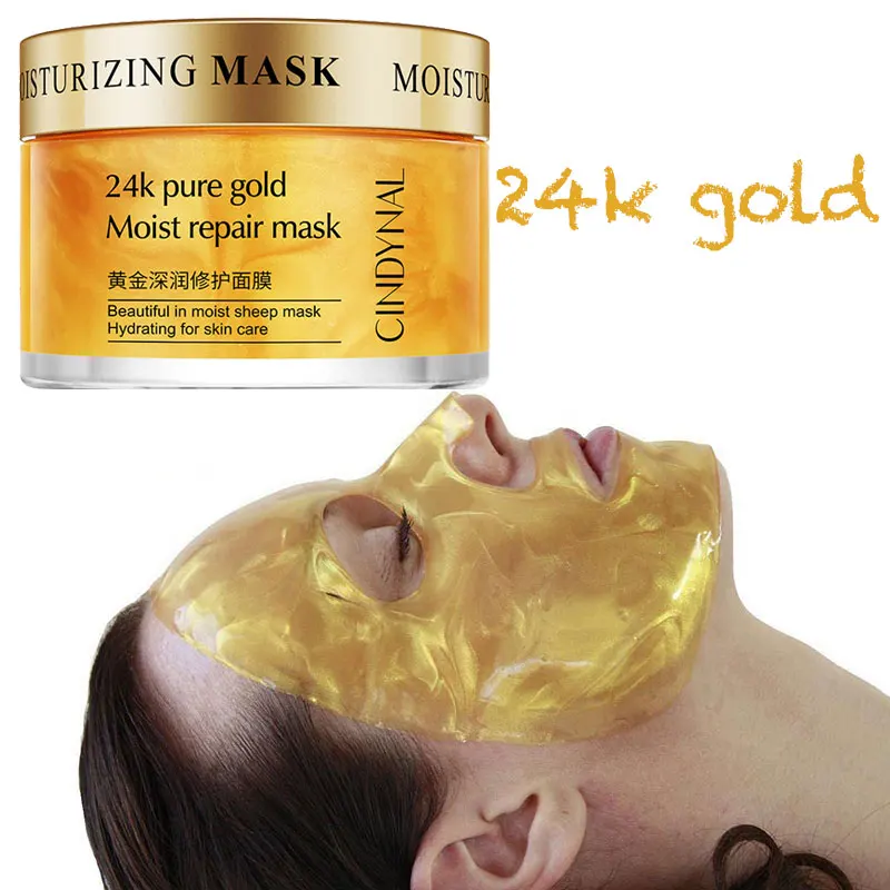 24K Золотая маска для сна уход за кожей глубокая маска для лица tony moly mascarilla увлажняющее восстановление коллаген анти-старения Cosmenics