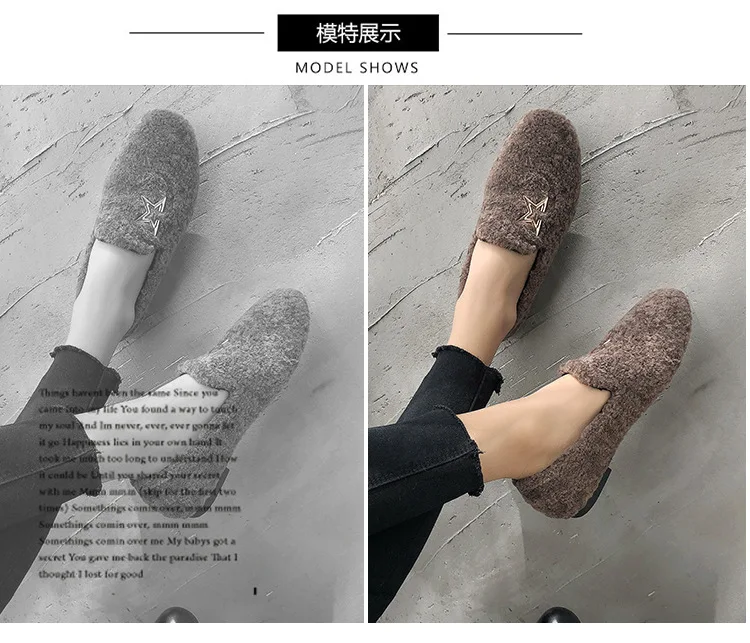 2018 Winter New Warm Flock Ankle Boots Flat Short Plush Snow Boots Women High Quality Slip-On Shoes Size 35-39 M8D256 (7)