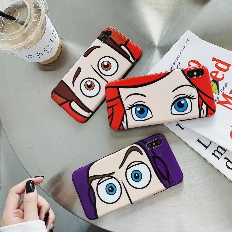

Buzz Woody soft case for iphone X XS MAX XR 8 7 6 6S plus phone cover silicone Anime Toy Story astronaut coque funda Couple capa