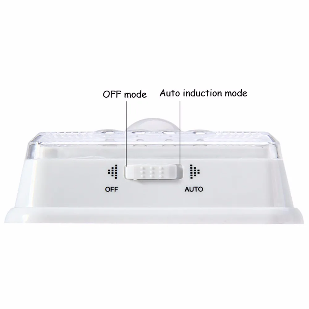 Wireless Infrared Sensors LED Lamp 3V 8Leds PIR Auto Sensor Motion Detector Led Bulb Energy Saving Cabinets Garage Night Light (12)