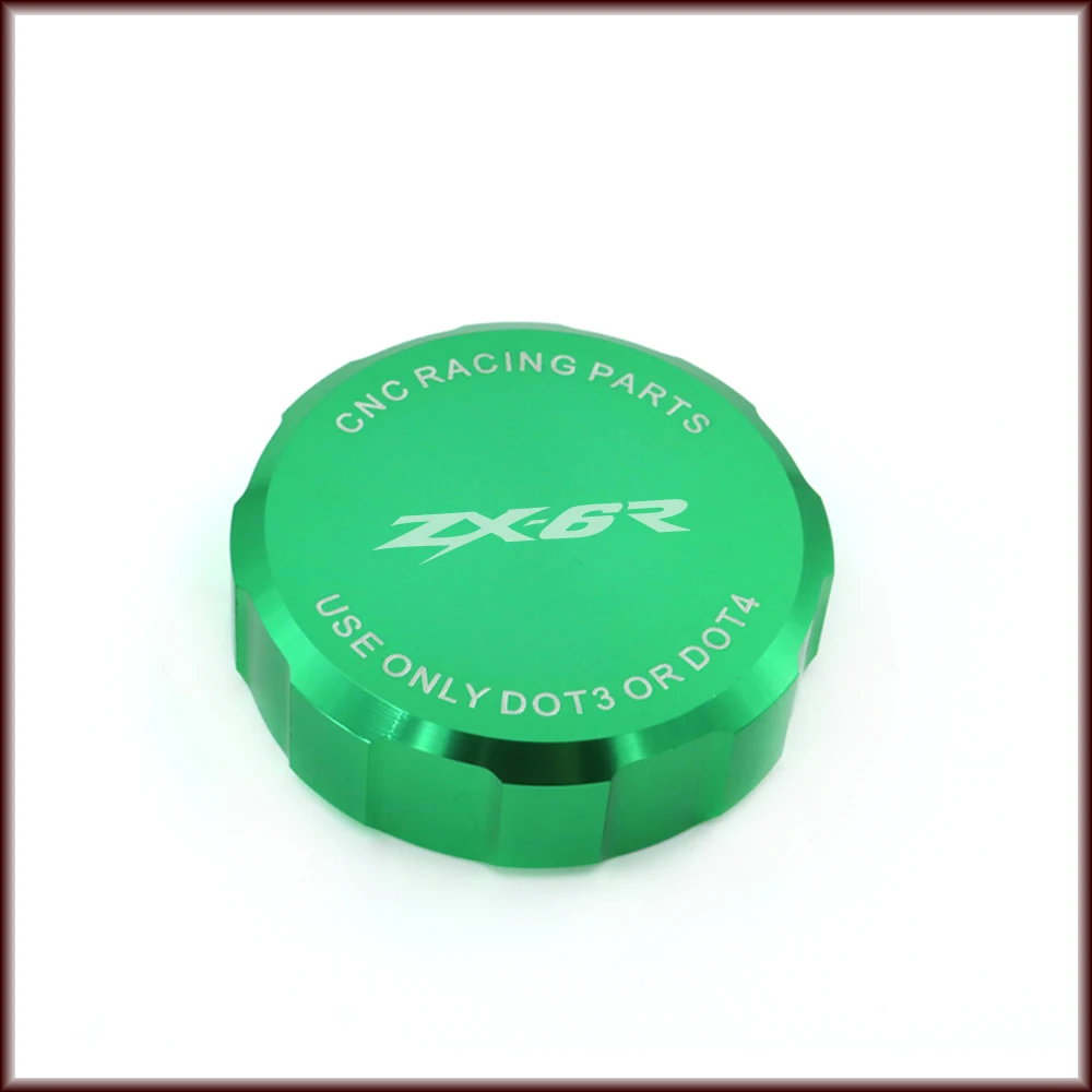 

For KAWASAKI ZX6R ZX-6R ZX 6R 2005 - 2017 2016 2015 2014 Motorcycle Front Brake Master Cylinder Reservoir Cover Cap with Logo