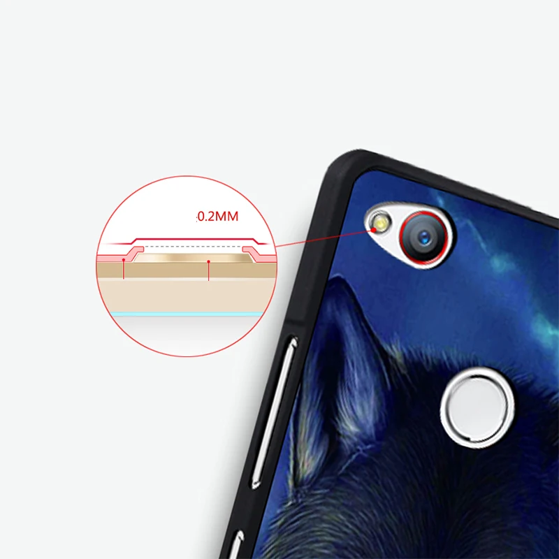 zte nubia z11 mini Case Original Cover for zte nubia z11 mini Case Cover Skin Wolf Fish Skull z11 mini Fundas 100% 5