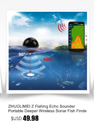 Erchang эхолот беспроводной портативный рыболокатор сенсорный экран