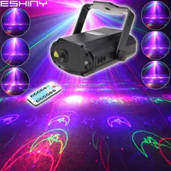 Eshini дистанционный мини RGB лазер 12 Рождественские узоры проектор DJ диско танцы бар Домашняя вечеринка Xmas сценический эффект световое шоу T180