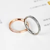 Top Quality Fashion Jewelry Crystal Wedding Rings Stainless Steel Rose Gold Color Female Ring For Woman And Girl Best Gift ► Photo 3/6