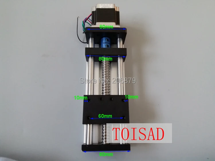 

500mm Effective Travel Length Linear Guide Rail Motion Module 16mm 1605 Ball screw Table Slipway CNC+Nema17 or 23 Stepper Motor